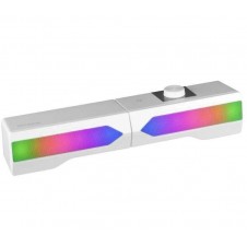 MARS GAMING BARRA DE SONIDO CON BLUETTOTH MSDUO USB/ BLANCOS 15W/2.0 / RGB