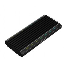 AISENS CAJA EXTERNA ASM2-RGB012B SSD M.2 SATA NVME USB 3.2 GEN 2/ SIN TORNILLOS/ NEGRO