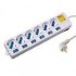EWENT REGLETA 6 TOMAS SCHUKO CON INTERRUPTOR INDIVIDUAL