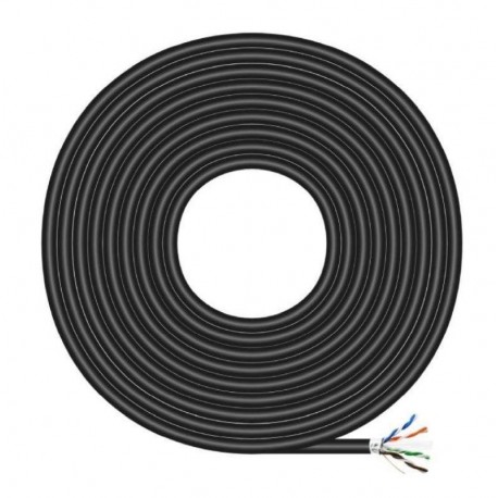 AISENS BOBINA DE CABLE PARA EXTERIORES RJ45 FTP AWG24 A135-0673 CAT. 6/ 100M/ A135-0673 NEGRO