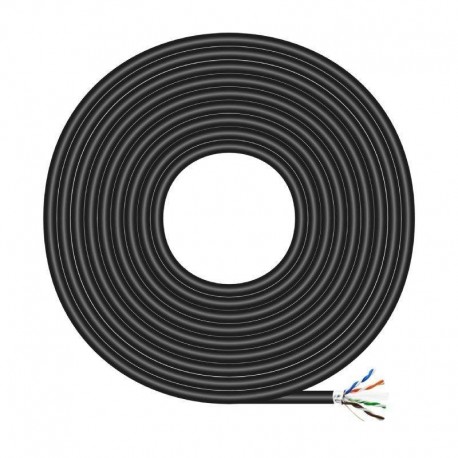 AISENS BOBINA DE CABLE PARA EXTERIORES RJ45 FTP AWG24 A135-0674 CAT. 6/ 305M/ A135-0674 NEGRO
