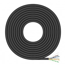 AISENS BOBINA DE CABLE PARA EXTERIORES IMPERMEABLE RJ45 UTP AWG23 A135-0675 CAT. 6/ 100M/ A135-0675 NEGRO