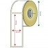 APPROX ROLLO ETIQUETAS ADHESIVAS TERMICAS 29MM X 90MM PACK 6 ROLLOS ANCHO 80mm TAMAÑO ETIQUETA 29x90mm 400 UD POR ROLLO