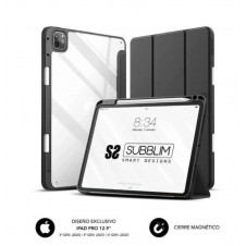 SUBBLIM FUNDA CLEAR SHOCK PARA IPAD PRO 12.9 2022-21-20/ NEGRA
