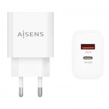 AISENS CARGADOR PARED USB-C/ USB 20W A110-0681 BLANCO