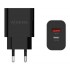 AISENS CARGADOR PARED USB-C/ USB 20W A110-0682 NEGRO
