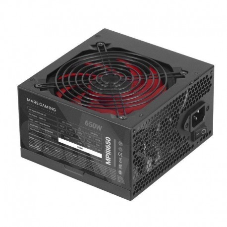 MARS GAMING FUENTE DE ALIMENTACION MPIII650 650W NEGRA