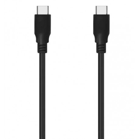 AISENS CABLE USB-C 3.2 A USB USB-C 1M A107-0702 NEGRO