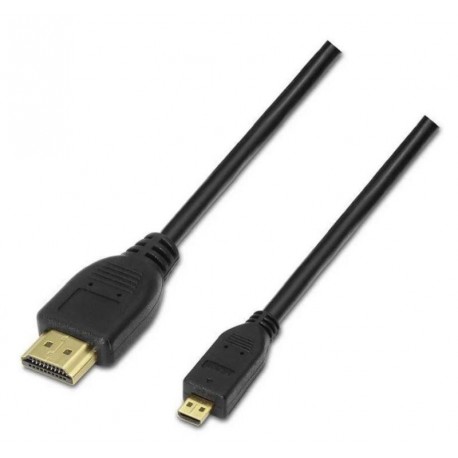 AISENS CABLE HDMI MACHO- MICRO HDMI MACHO/ 1.8M A119-0117 NEGRO