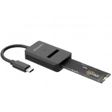 AISENS ADAPTADOR DOCK USB-C PARA SSD M2 SATA ASUC-M2D011-BK NEGRO NVME NGFF AISENS ASUC-M2D011-BK
