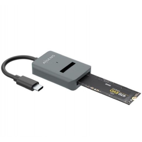 AISENS ADAPTADOR DOCK USB-C PARA SSD M2 SATA ASUC-M2D012-GR GRIS NVME NGFF AISENS ASUC-M2D012-GR