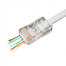 GEMBIRD CONECTOR RJ45 UTP CAT5 PAQUETE 100 UD PASS THROUGH