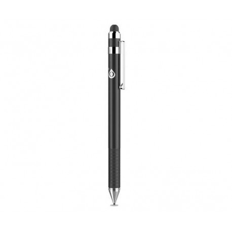 ONE+ LAPIZ TACTIL UNIVERSAL NEGRO PARA TABLET - SMARTPHONES NG6032 / NEGRO / 2X PUNTAS TACTILES /