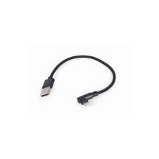 GEMBIRD CABLE USB A LIGHTNING 0.2M ACODADO NEGRO