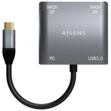 AISENS CABLE ADAPTADOR USB-C A HDMI DUAL 4K A109-0625