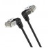VENTION CABLE DE RED RJ45 UTP IBOBG CAT. 6A/ 1.5M/ NEGRO CONECTORES EN ANGULO DE 90º