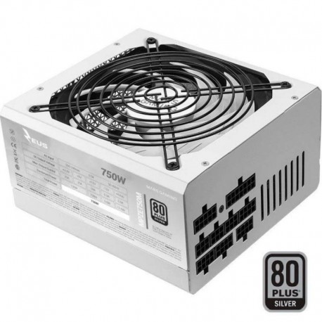 MARS GAMING FUENTE ALIMENTACION MPZE750M/ 750W VENTILADOR 14CM/ 80 PLUS SILVER