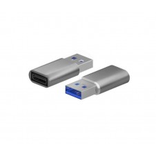 AISENS ADAPTADOR USB 3.2 GEN2 USB-C HEMBRA A USB-A MACHO A108-0677 GRIS