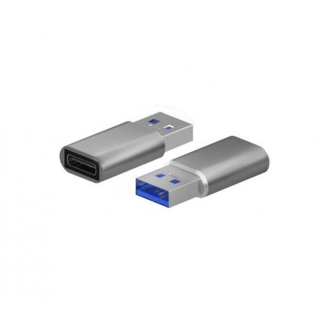 AISENS ADAPTADOR USB 3.2 GEN2 USB-C HEMBRA A USB-A MACHO A108-0677 GRIS