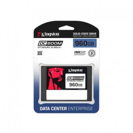 KINGSTON DISCO DURO SSD 2.5 DC600M 960GB Velocidad de lectura 560 MB/s - Velocidad de escritura 530 MB/s 960G DC600M (MIXED-USE)