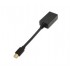 AISENS CABLE MINI DISPLAYPORT MACHO A HDMI HEMBRA 15CM A125-0137 NEGRO