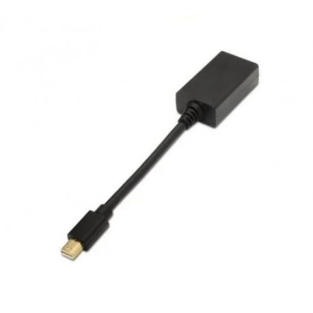 AISENS CABLE MINI DISPLAYPORT MACHO A HDMI HEMBRA 15CM A125-0137 NEGRO