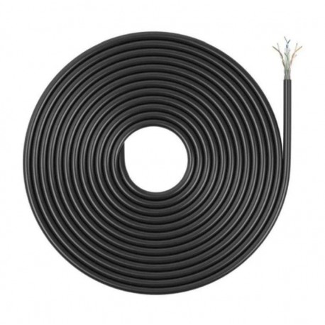 AISENS BOBINA DE CABLE RJ45 UTP EXTERIORES A135-0751 CAT. 6/ 305M/ NEGRO/ IMPERMEABLE
