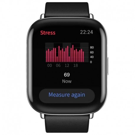 AMAZFIT SMARTWATCH ZEPP E SQUARE CUERO NEGRO