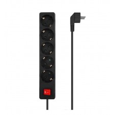 AISENS REGLETA 5 TOMAS CON INTERRUPTOR/ NEGRO A154-0652