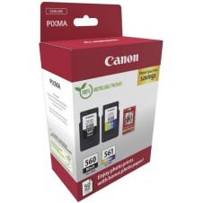 CANON CARTUCHO TINTA PG-560 / CL-561 VALUE PACK + PHOTO PAPER PP-201 CARTON
