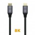 AISENS CABLE HDMI V2.1 A HDMI-A 0.5M A150-0425 NEGRO