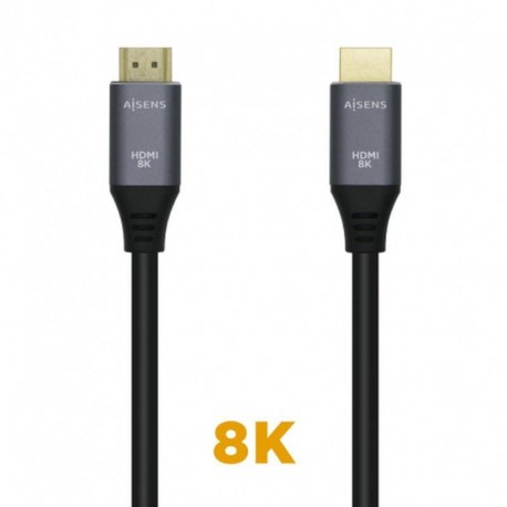 AISENS CABLE HDMI V2.1 A HDMI-A 0.5M A150-0425 NEGRO