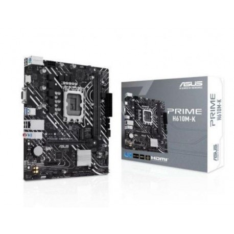 ASUS PLACA BASE PRIME H610M-K LGA1700 MICRO ATX 14th, 13th, 12th Gen/2 x DIMM DDR5/1 x VGA/1 x HDMI/1 x M.2/4 x SATA/MATX