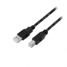 AISENS CABLE USB-A 2.0 A USB-B 2.0 1M A101-0005 NEGRO