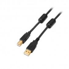 AISENS CABLE USB-A 2.0 A USB-B 2.0 2M A101-0009 NEGRO