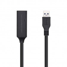 AISENS CABLE USB-A 3.0 A USB-A 3.0 + AMP + ALIM 15M A105-0409 NEGRO