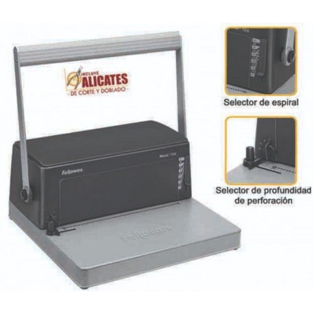 FELLOWES ENCUADERNADORA MANUAL METAL100