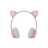 ONE+ AURICULARES BLUETOOTH NC3228 OREJAS DE GATO ROSA 250MAH / FM / MICROSD / ILUMINACION LED