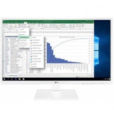 LG MONITOR 24BK55YP-W 23.8 FHD IPS BLANCO DP / HDMI / DVI / 5MS / Multimedia/ Regulable en altura