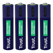 TRUST PILA RECARGABLE USB-C AAA HR03 PACK 4 UD