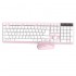 ONE+ COMBO TECLADO + RATON INALAMBRICO NG6029 ROSA