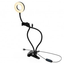 ONE+ ANILLO DE LUZ LED TREE 2 EN 1 CON PINZA SOPORTE FLEXIBLE MOVIL 3 Modos de luz