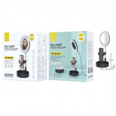 ONE+ ANILLO LUZ CON ESPEJO Y SOPORTE DE MOVIL 3 MODOS DE LUZ/ 10 NIV DE BRILLO/ 6-12W/ NEGRO