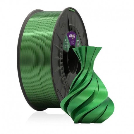 WINKLE FILAMENTO VERDE IRLANDES PLA SILK 1.75MM 300 GR HOLLY GREEN