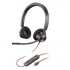 HP POLY AURICULARES CON CABLE BLACKWIRE 3320 + ADAPTADOR USB-C/A