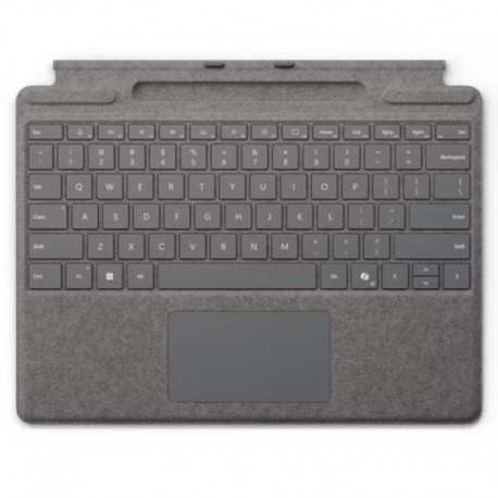 MICROSOFT TECLADO SURFACE PRO 10 / PRO 11 PLATINO CON RANURA PARA EL LAPIZ