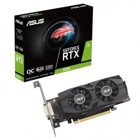 ASUS TARJETA GRAFICA GEFORCE RTX 3050 LP BRK OC EDITION 6GB GDDR6