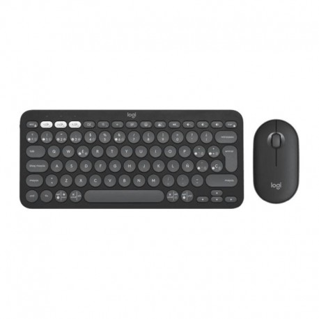 LOGITECH TECLADO Y RATON INALAMBRICO PEBBLE 2 NEGRO