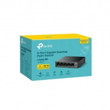 TP-LINK SWITCH LS105GP GIGABIT DE SOBREMESA 5 PUERTOS 4 PUERTOS POE+