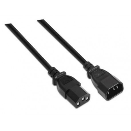 AISENS CABLE CORRIENTE CPU C13/H-C14/M NEGRO 1,5 M